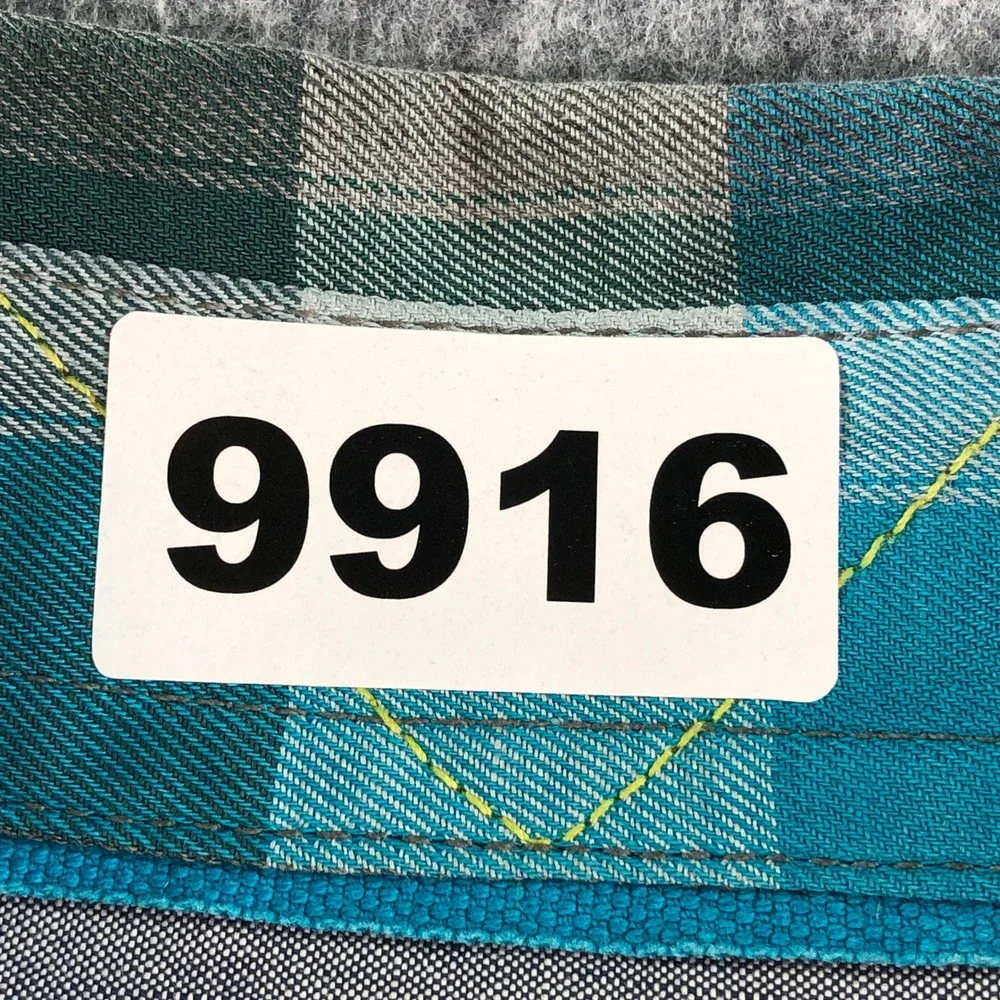 The North Face Mens XL Blue Plaid Cotton Long Sleeve Shirt Outdoor Hiking
